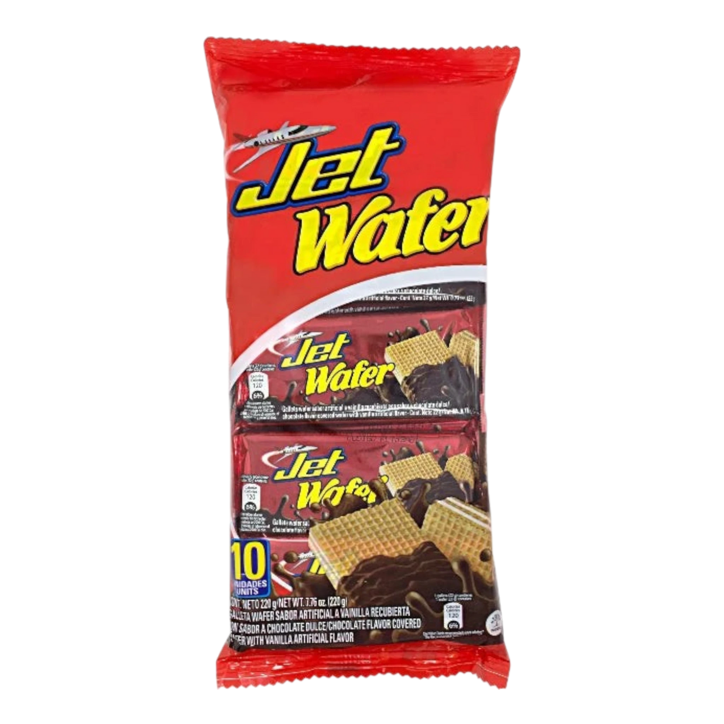 My Dulce Hogar Jet Wafer chocolate pack featuring crispy vanilla wafers coated in rich milk chocolate