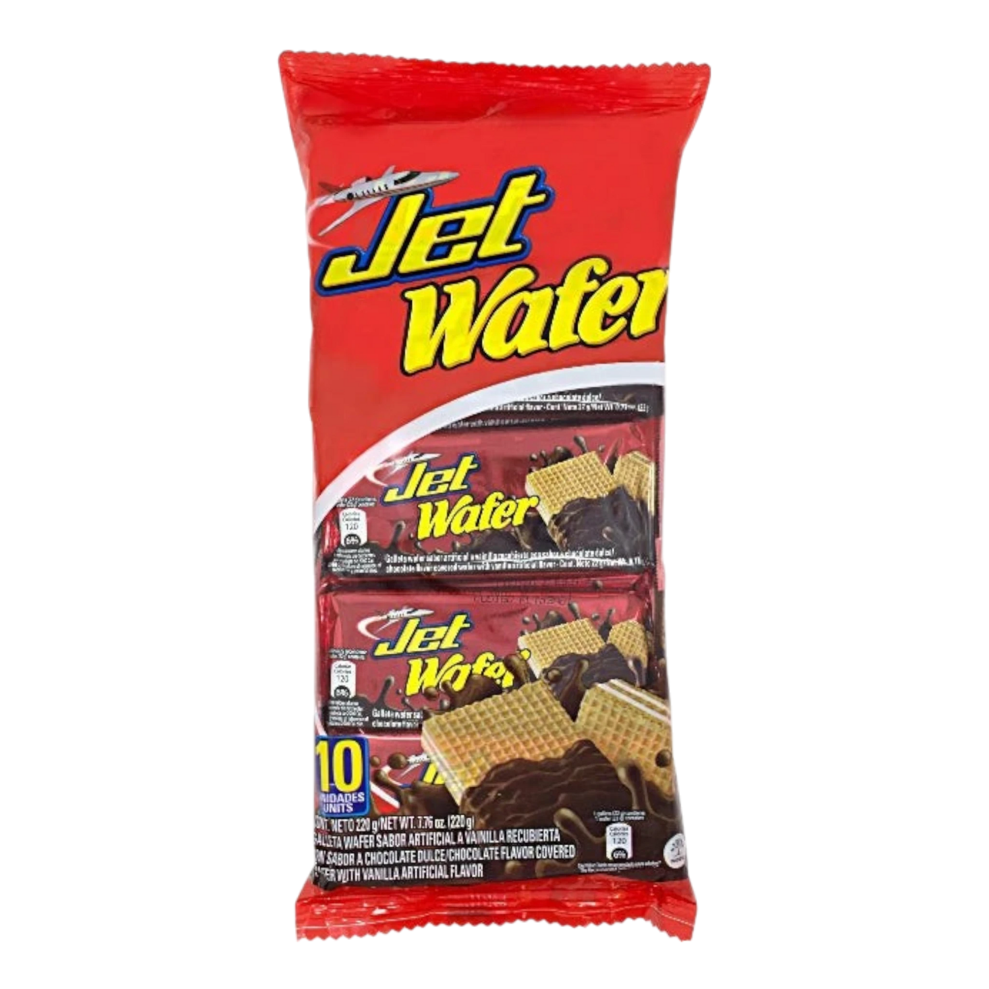 My Dulce Hogar Jet Wafer chocolate pack featuring crispy vanilla wafers coated in rich milk chocolate